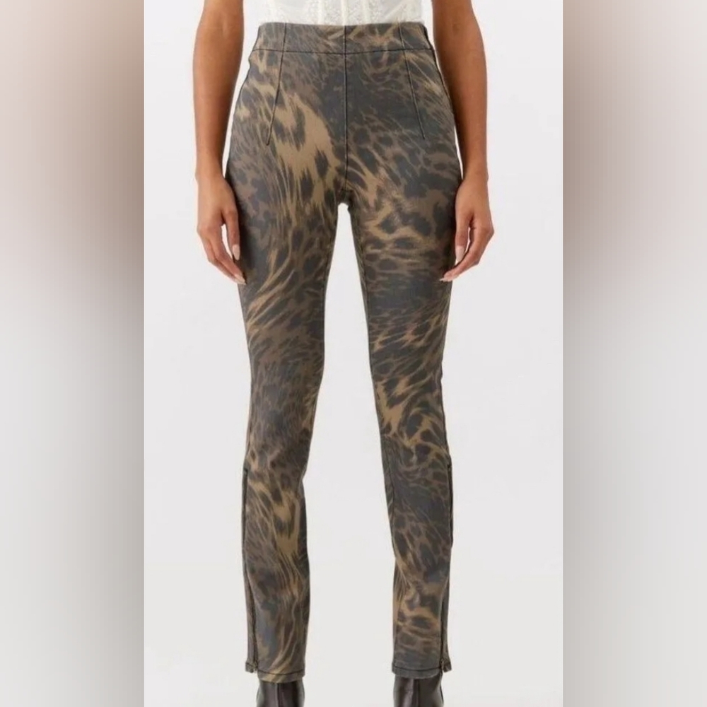 BDG high rise skinny jeans animal print pants